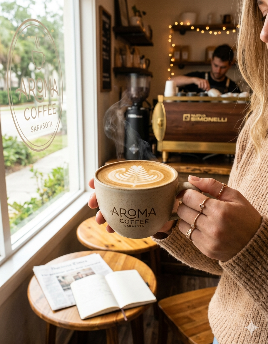 Aroma Coffee Sarasota | Café Artesanal y Momentos Únicos
