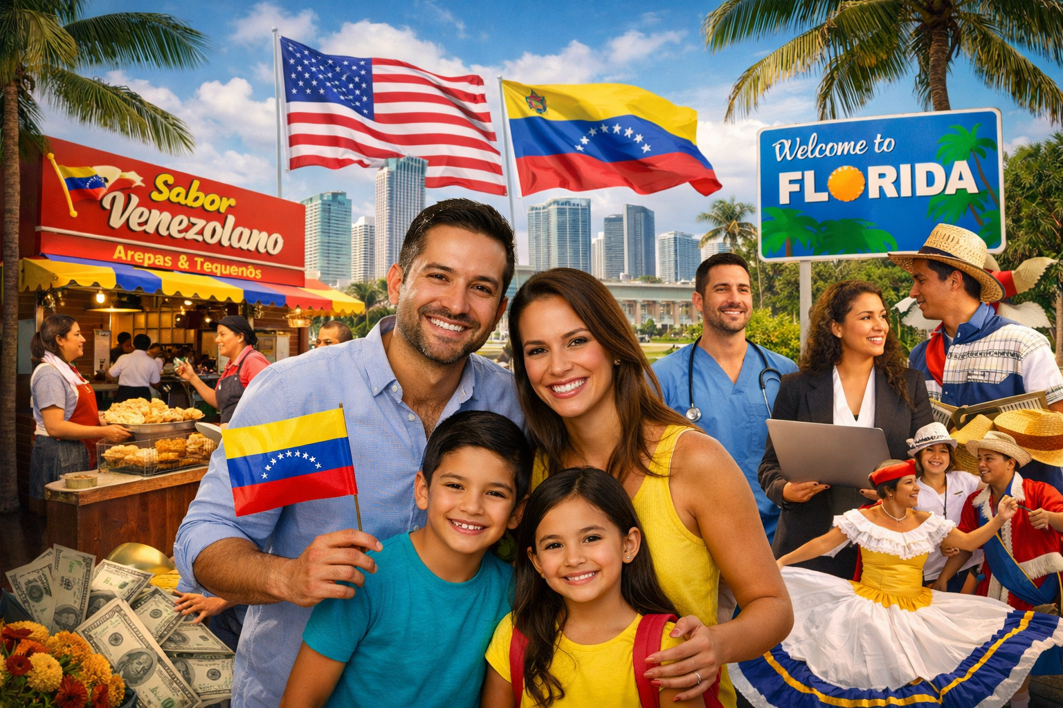 Crece la comunidad venezolana en Florida y su impacto cultural y económico